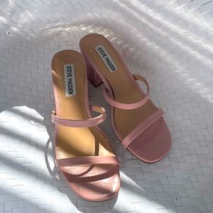 Steve Madden heeled sandals.